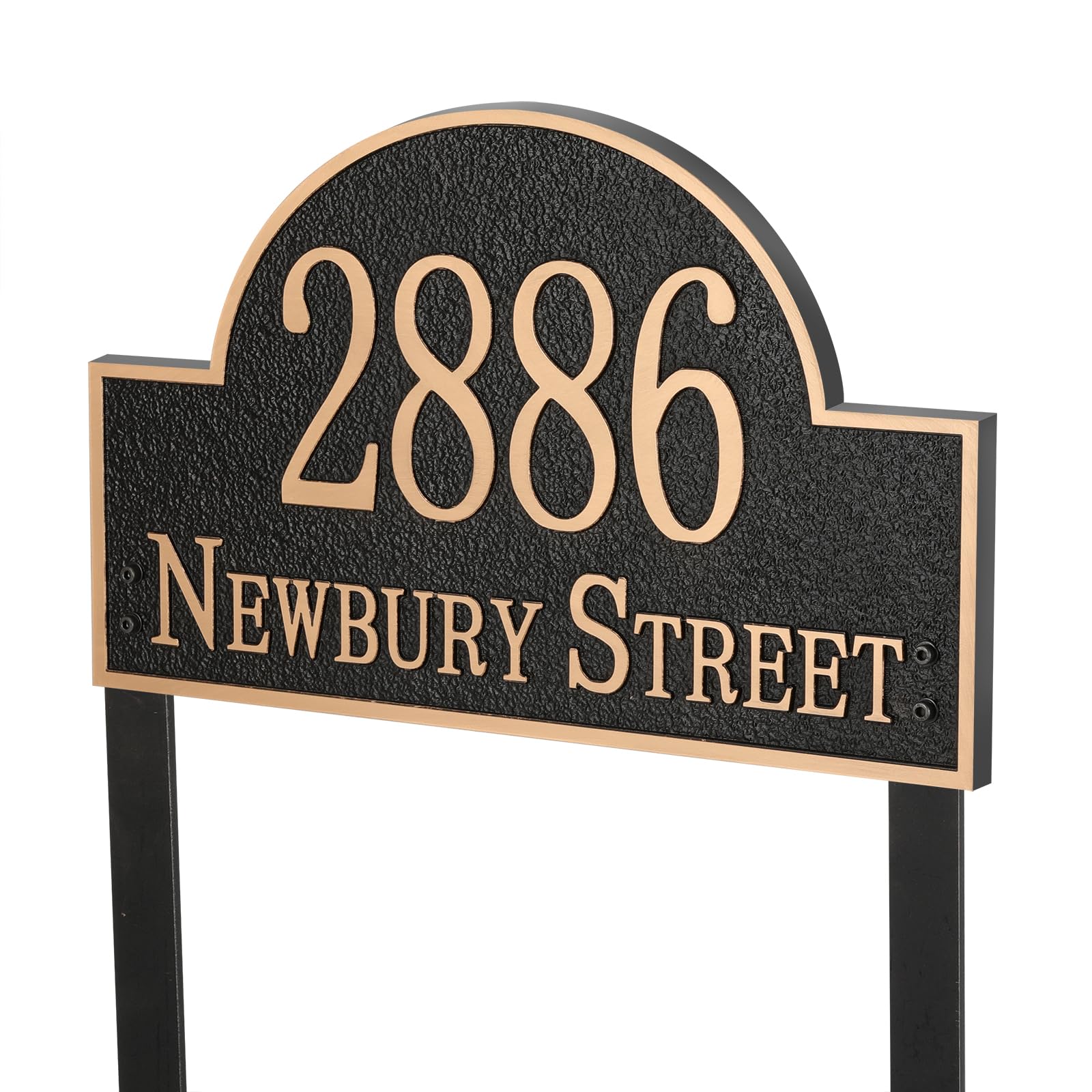 Lawn Address Sign Large Option - 15'' x 8.6'' Personalized Address Plaque,House Number Plaque Sign Plate for Lawn,Yard,Front Porch,Ground,Garden,