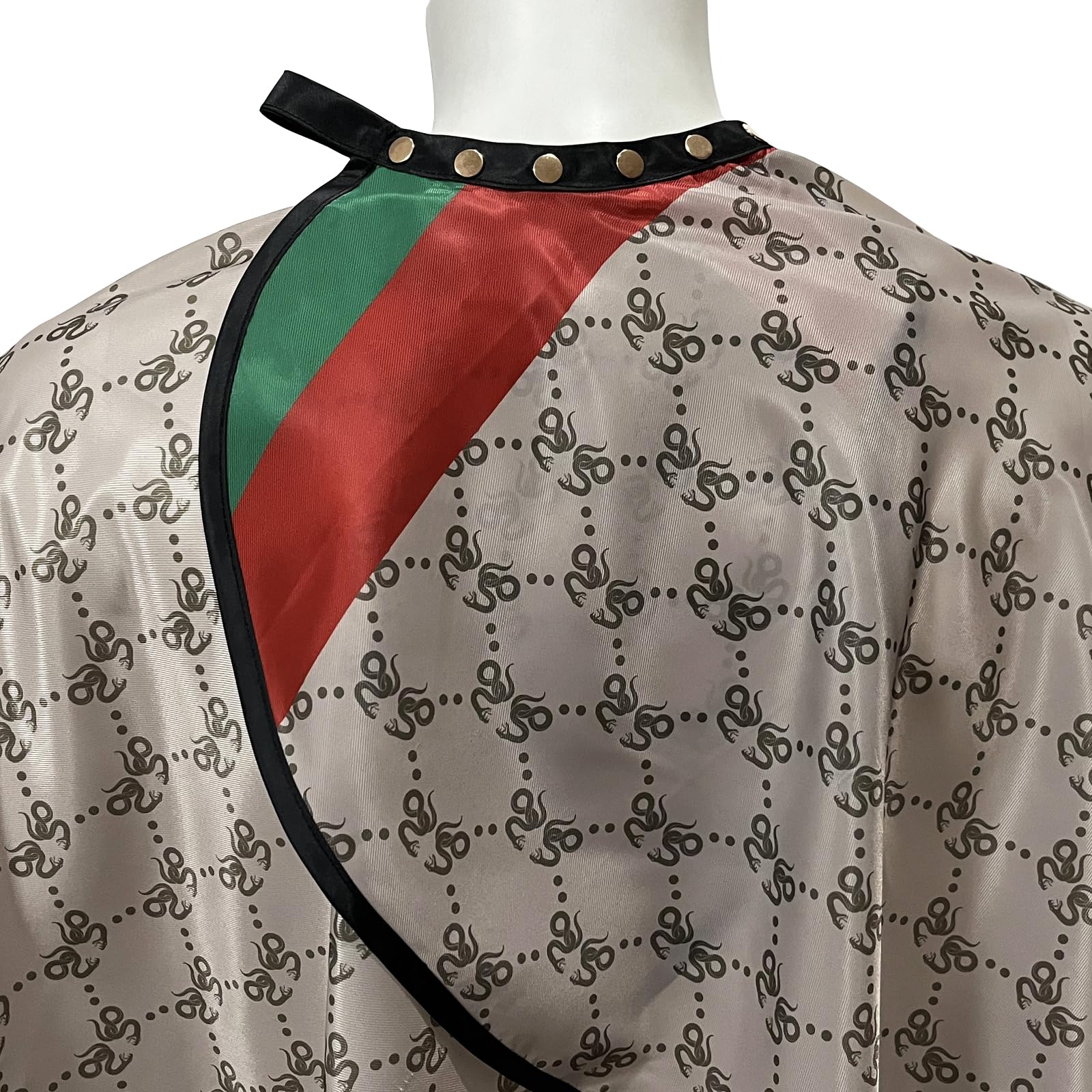 Capas de peluquero para hombres, capas de peluquería con broches de presión, capa de estilista, 63 x 56 pulgadas, Snake 2