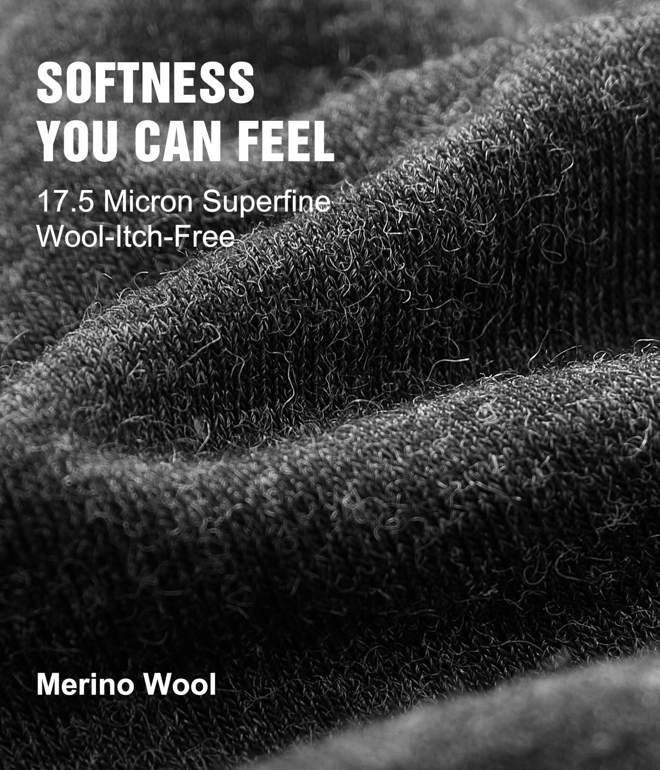 2er Pack Merino Shirt Herren Kurzarm,100% Merinowolle Unterwäsche, Atmungsaktiv Leicht Unterhemd Herren,Weich Thermooberteile für Wanderungen (Dunkelgrau,L)