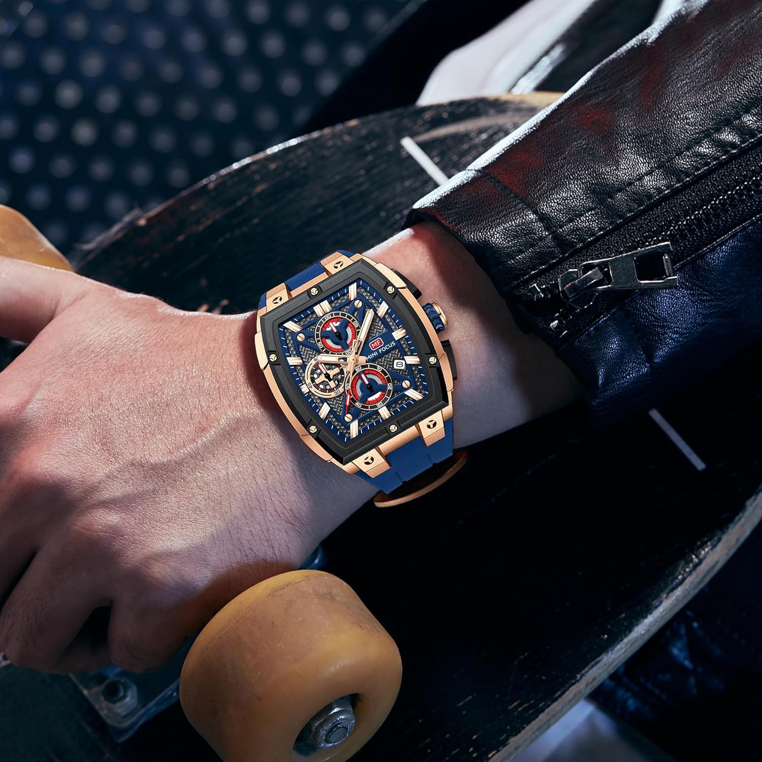 MF MINI FOCUS Men's Watch Analog Wrist Watchh for Men with Chronograph,Ideal for Sports Enthusiasts and Daily Wear - Image 3