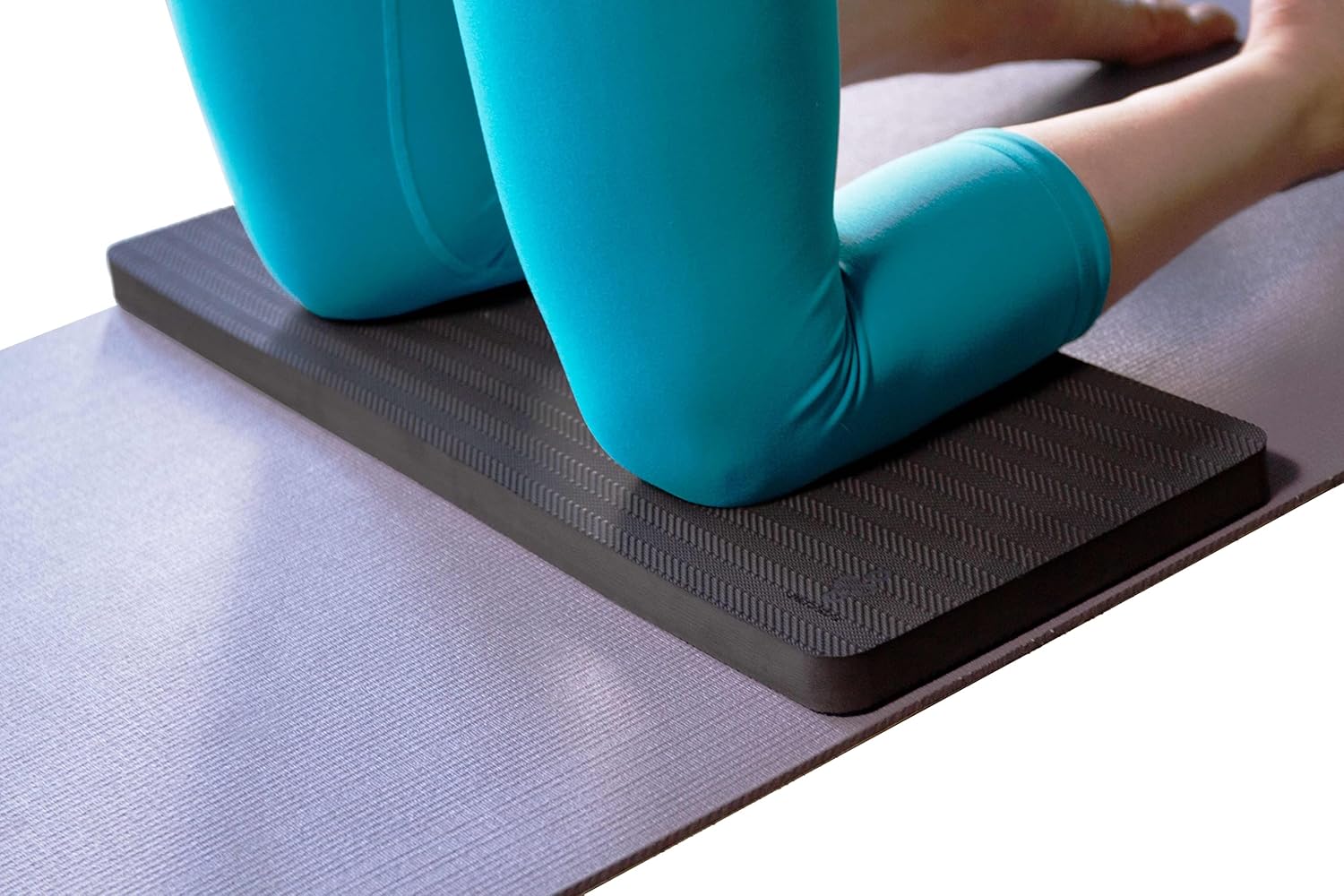 SukhaMat Firm Support Yoga Exercise Knee Pad - Extra-Firm Cushioning, 1" Thick TPE, Ideal for Knees/Elbows/Wrists, Pain Relief, Durable Non-Slip Mat for Exercises