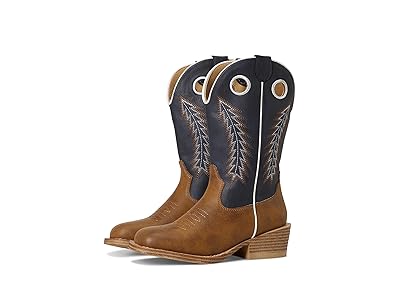 Roper Kids Walker (Toddler/Little Kid) Boys Shoes Tan Faux Leather Vamp 