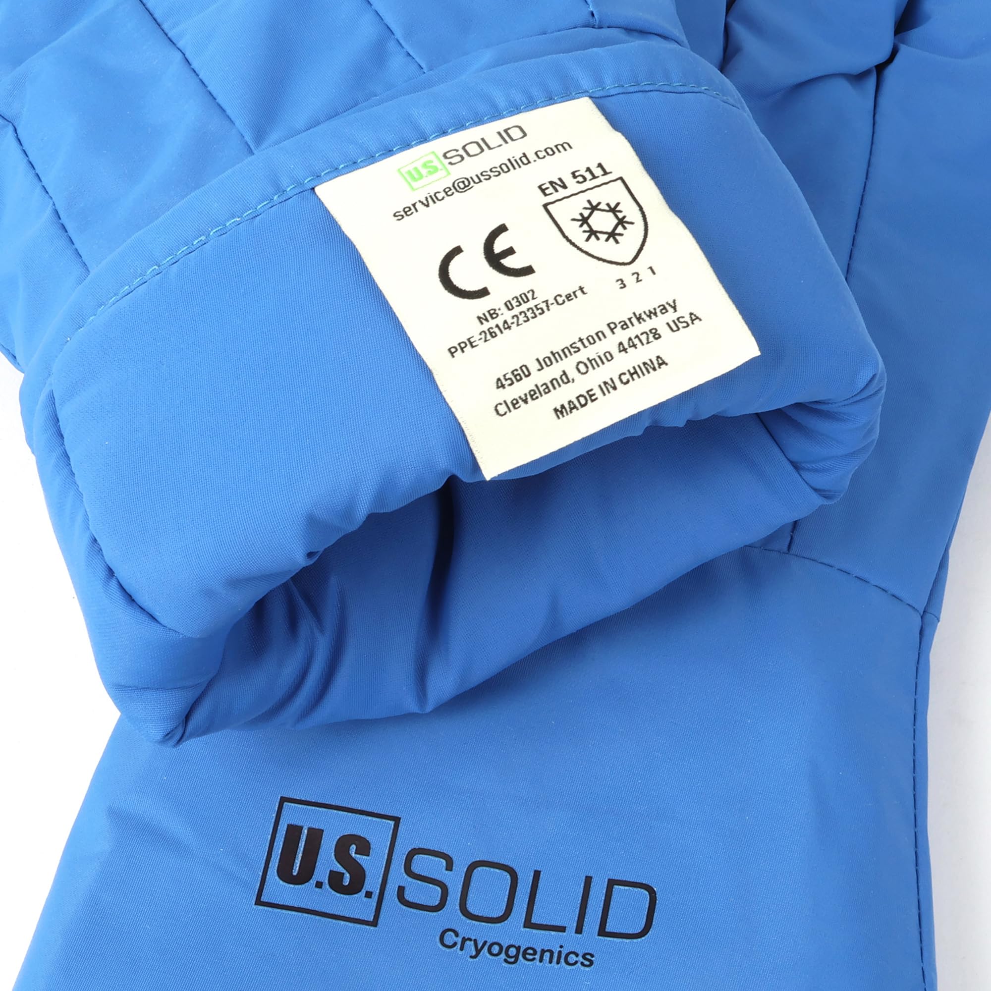 U.S. Solid Gants cryogéniques, protection contre l'azote liquide, -195 °C, résistance aux basses températures (38 cm, antidérapants)