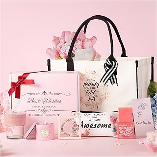 Evelunya Luxury Gift Set for Women Real Flowers Scented Cand