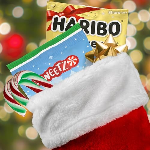 Miniatura 5 de Ositos de goma de Navidad, rellenos de cuencos de dulces festivos y rellenos de calcetines, 12 libra en total (2 bolsas)