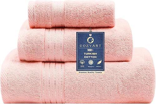 Miniatura 34 de COZYART - Juego de 6 toallas de baño de algodón turco, color verde salvia, gruesas suaves absorbentes duraderas, 19.17 oz/yd², incluye 2 toallas