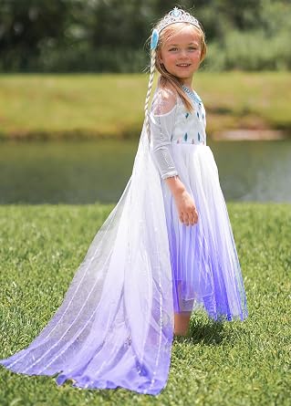 Aoiviss Girls Princess Costumes Snow Queen Princess Fancy Dress Up Clothes