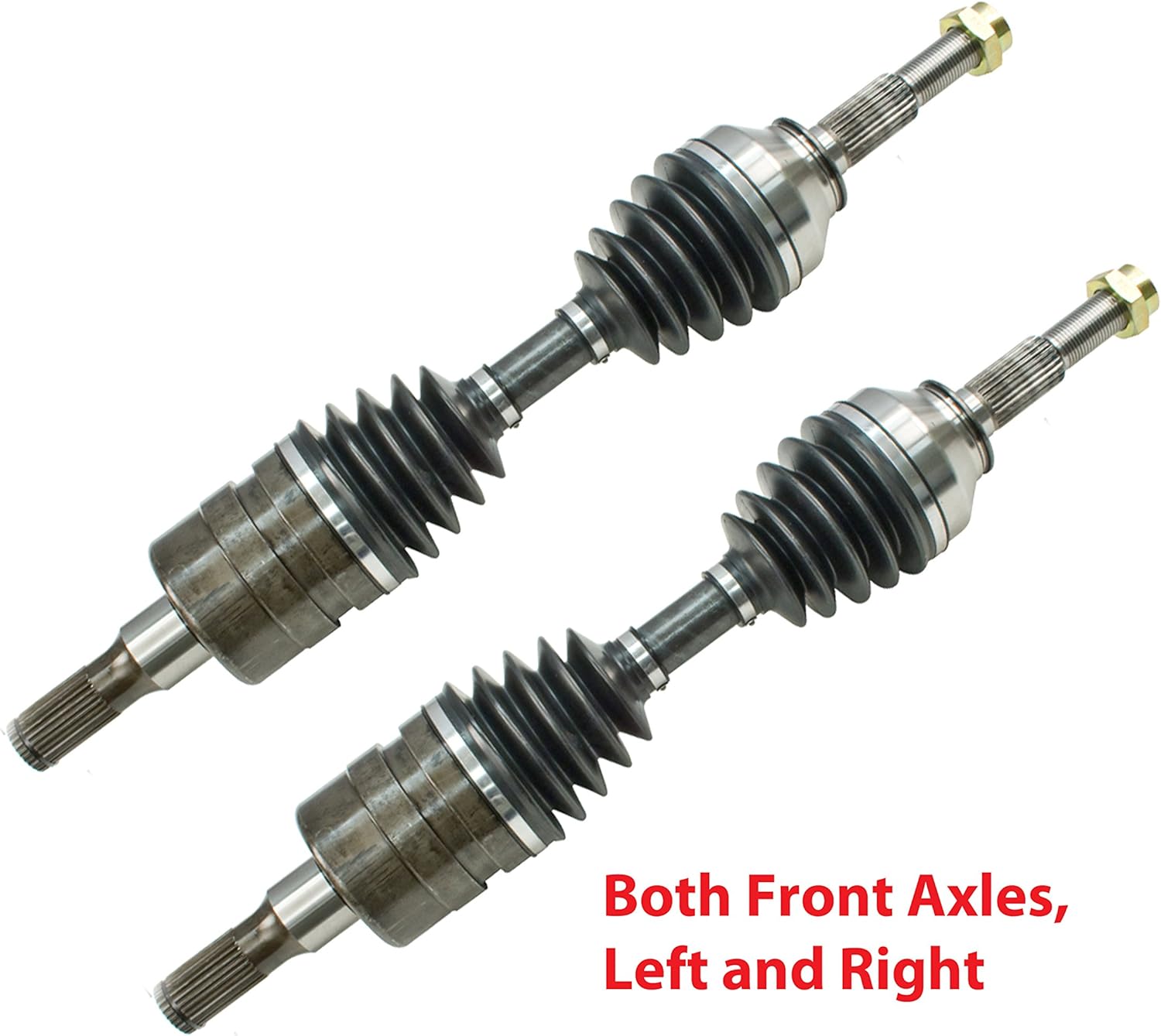 DTA DT1610961091 2 New Front CV Axles Compatible with Trailblazer, Envoy, Rainier, 4WD/AWD Only