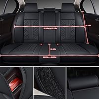 Vista 182 de GXT Bench Seat Cover, Premium Faux Leather Bench Seat Covers for Trucks - Universal Fit for Most Sedans SUV Pick-up Truck, Durable for Long Lasting