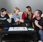 Jax Sequence - Original Sequence Game with Folding Board, Cards and Chips, 10.3" X 8.1" X 2.31"