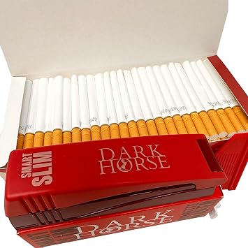 Slim Empty Filter Tubes with Smart Filling Machine - Starter Set - 200 + 10 Tubes - 83mm Length - 20mm Filter - 6.5mm Diameter