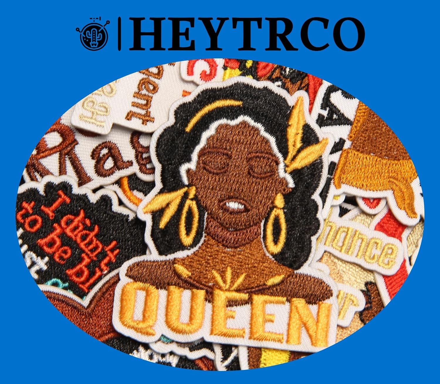 22PCS Black Girl Magic Iron on Patches Set, Empowerment Phrase Embroidered Appliques, Statement Iron On Patches for Clothes, Jackets, Bags