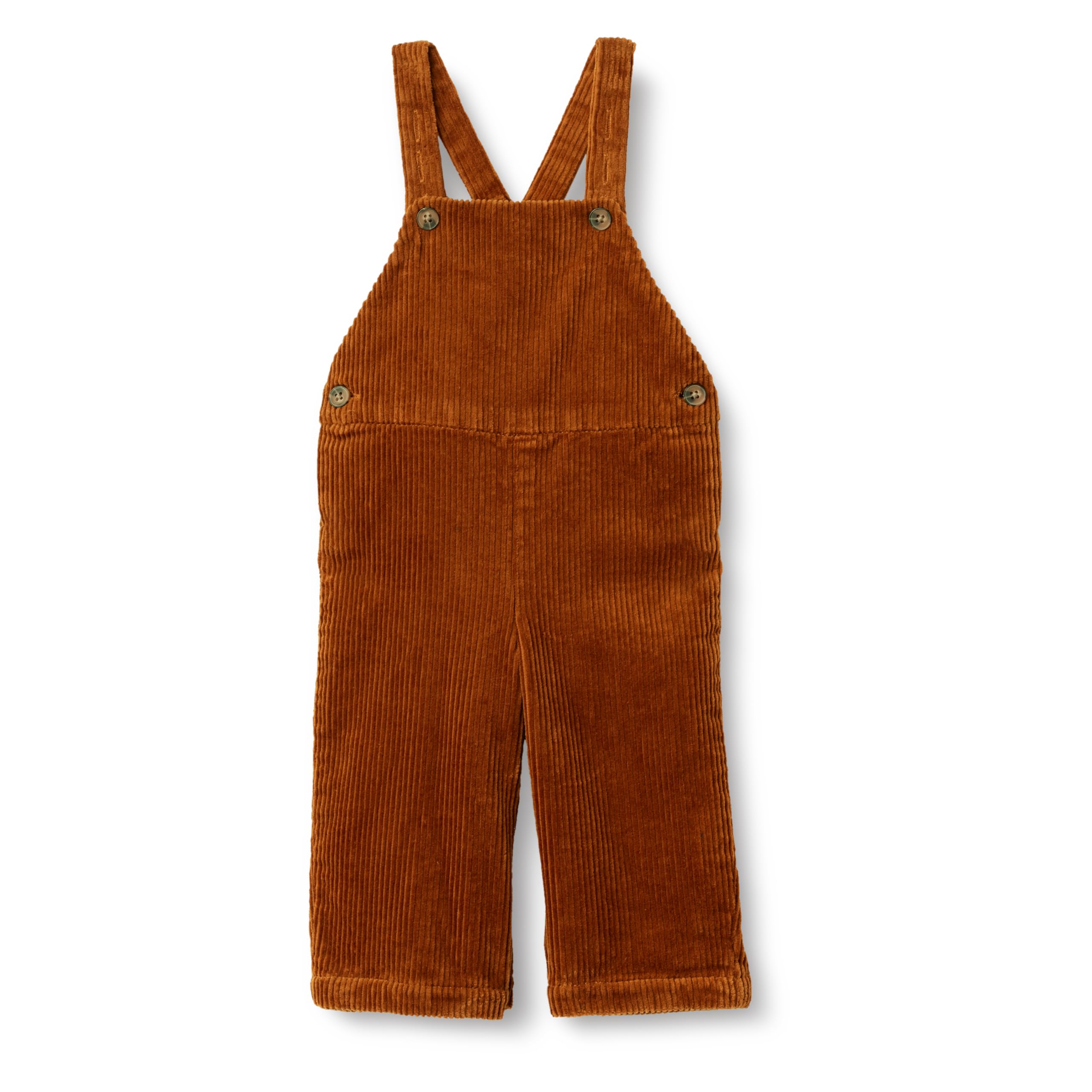 Amazon Essentials x Sofia Grainge Baby Boys' Corduroy Bib Overall, Caramel, 12 Months