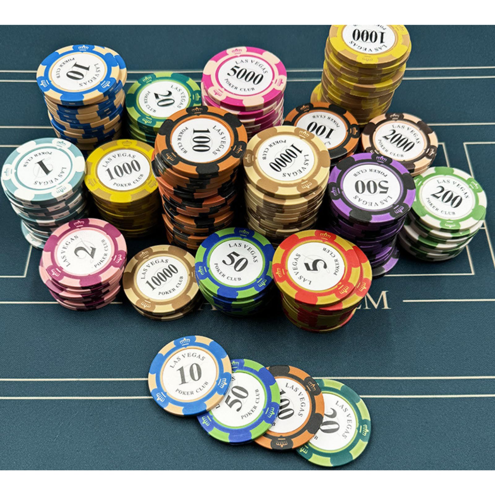 Amazon | クレイポーカーチップ 20枚セット LAS VEGAS カジノチップ