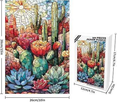 300 Piece Puzzle for Adults Cactus Jigsaw Puzzles