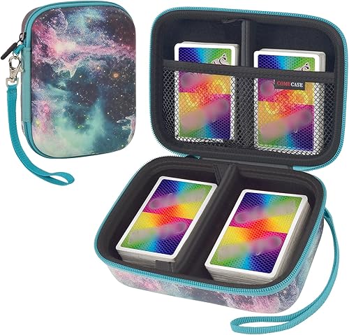 Miniatura 1 de Soporte para tarjetas compatible con tarjetas de juego de fase 10tarjetas TCG PM, almacenamiento de funda de juego de cartas con capacidad para