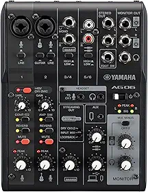 Mesa de Som AG06MK2 Preto Yamaha
