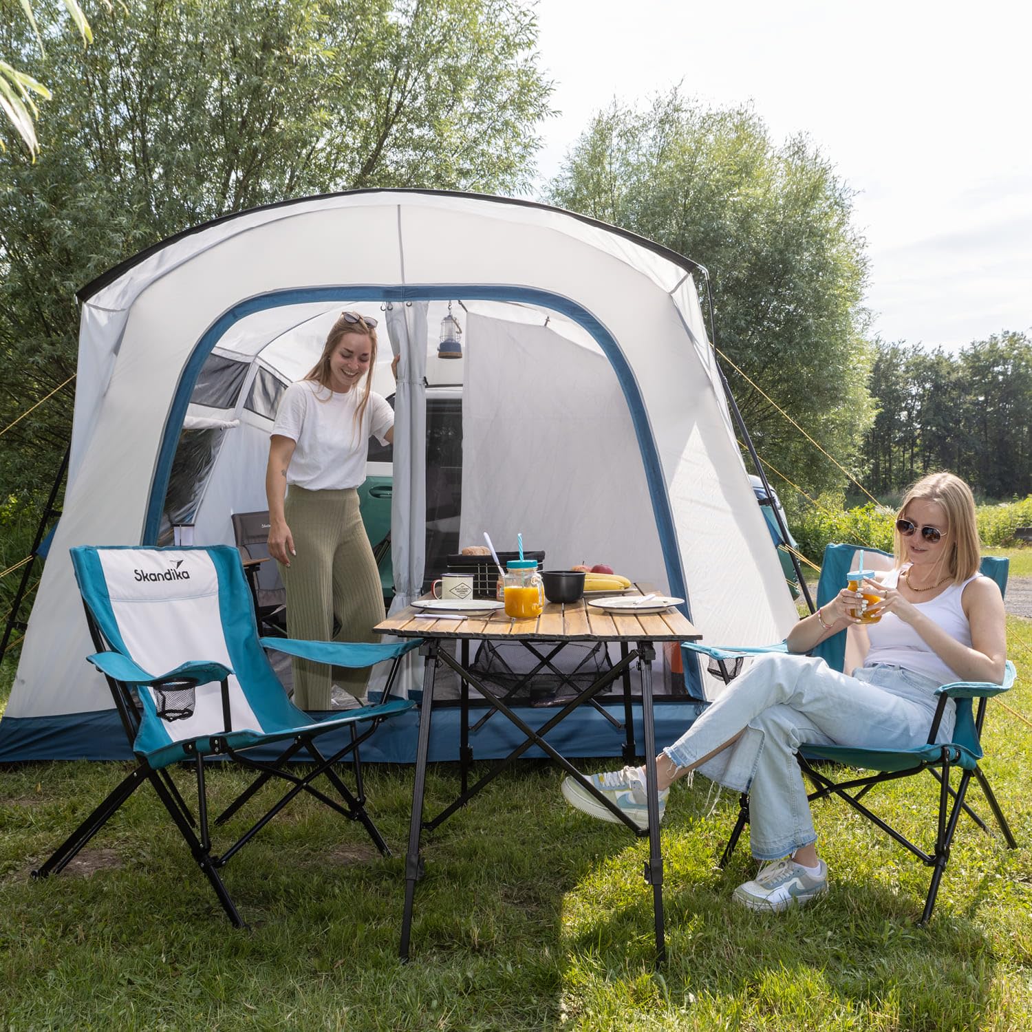 Skandika Tienda de campaña para minibús Vejers/Esbjerg | Postes de Fibra de Vidrio o Postes hinchables, autoportante, 2 m Altura, 3000 mm de Columna de Agua