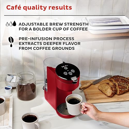Miniatura 3 de Instant Solo cafetera de una sola porción, de los fabricantes de ollas, cafetera compatible con cápsulas K-Cup, incluye ajuste reutilizable y