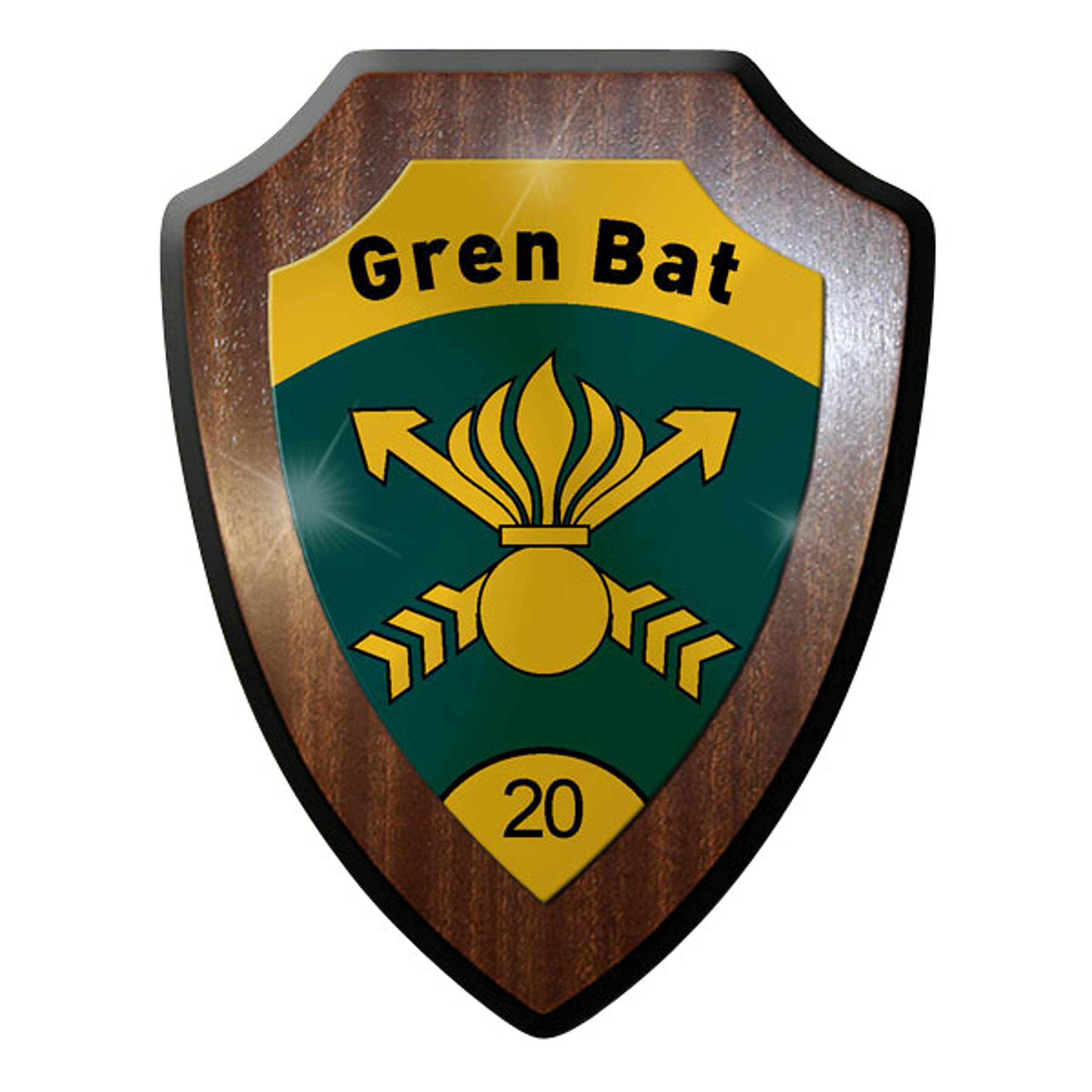 Plaque-bat gren 20 kSK armée suisse : blason officiel unité #11904