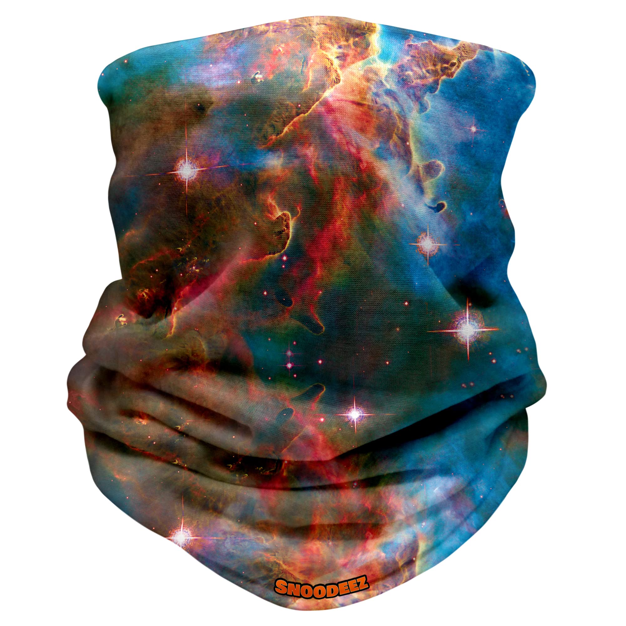 Snoodeez Red Blue Kids Cosmic Space Multifunctional Snood Headwear Neck Tube (, One Size)