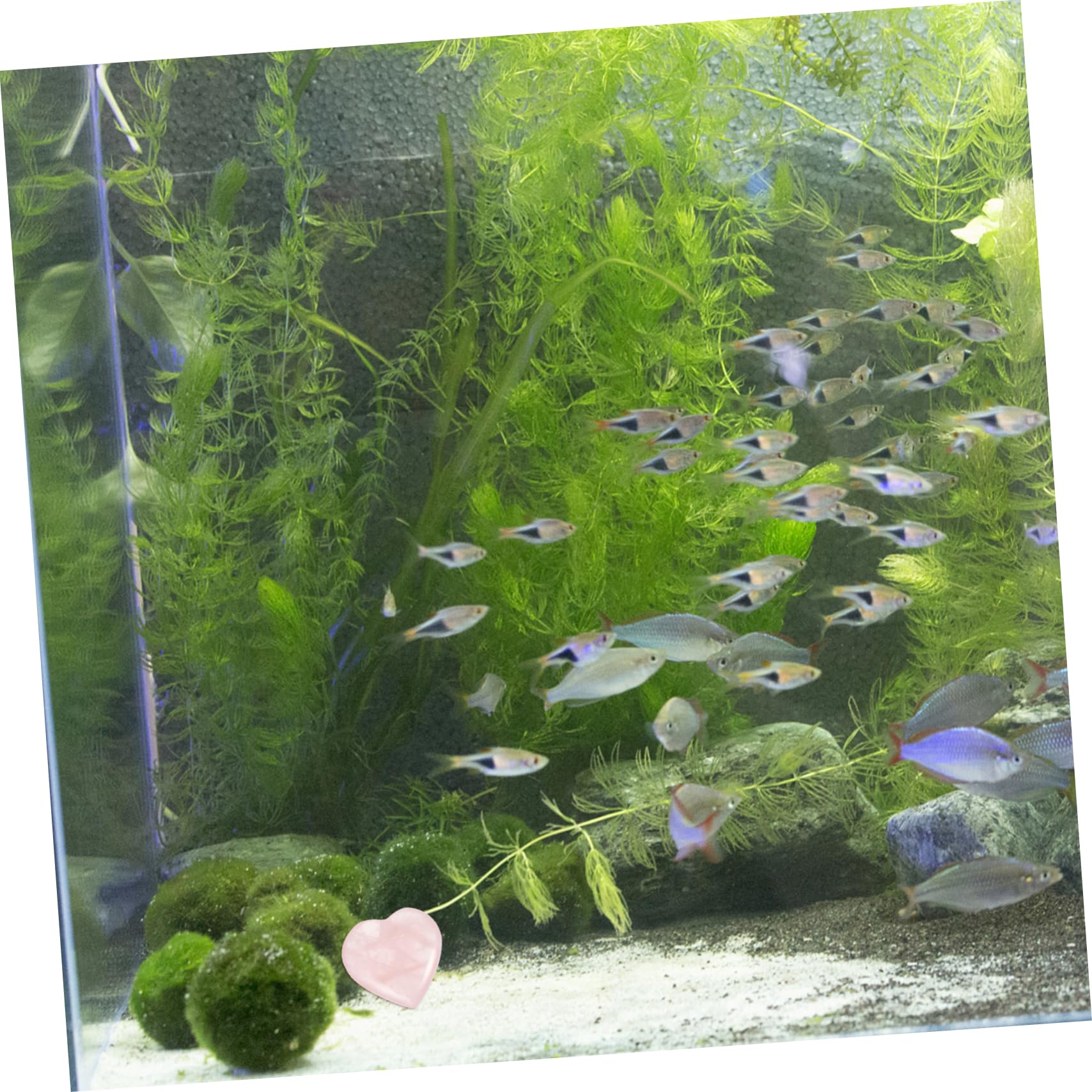 ULTECHNOVO 3 Ensembles Amour Ornements en Cristal Décorations D'aquarium pour en Forme De Cœur Réservoir Gravier D'aquarium Coeur Clair 30 Pièces * 3