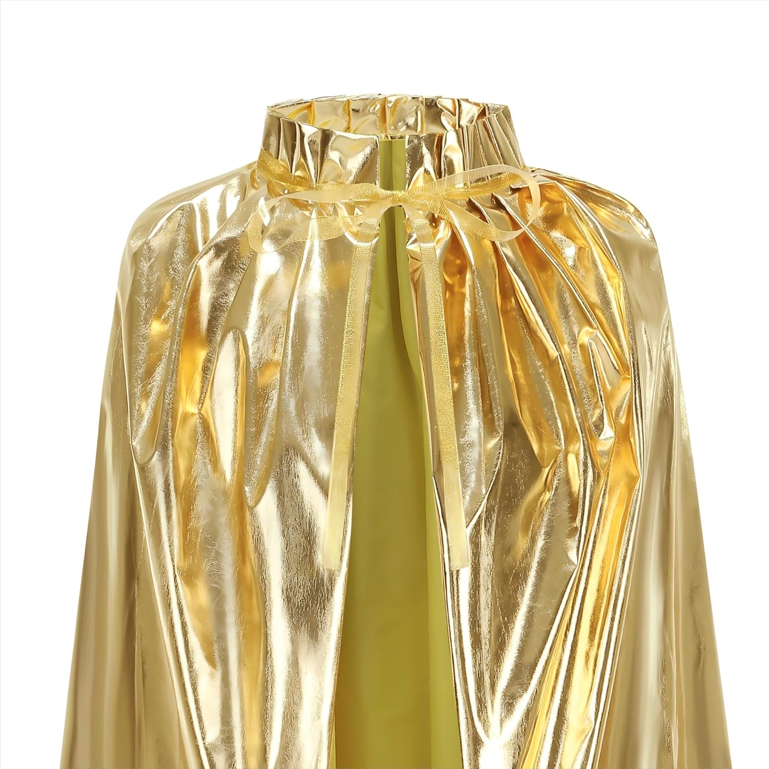 GRAJTCIN Unisex Adult Shiny Costume Cape for Halloween Mardi Gras St. Patrick's Day - Image 3