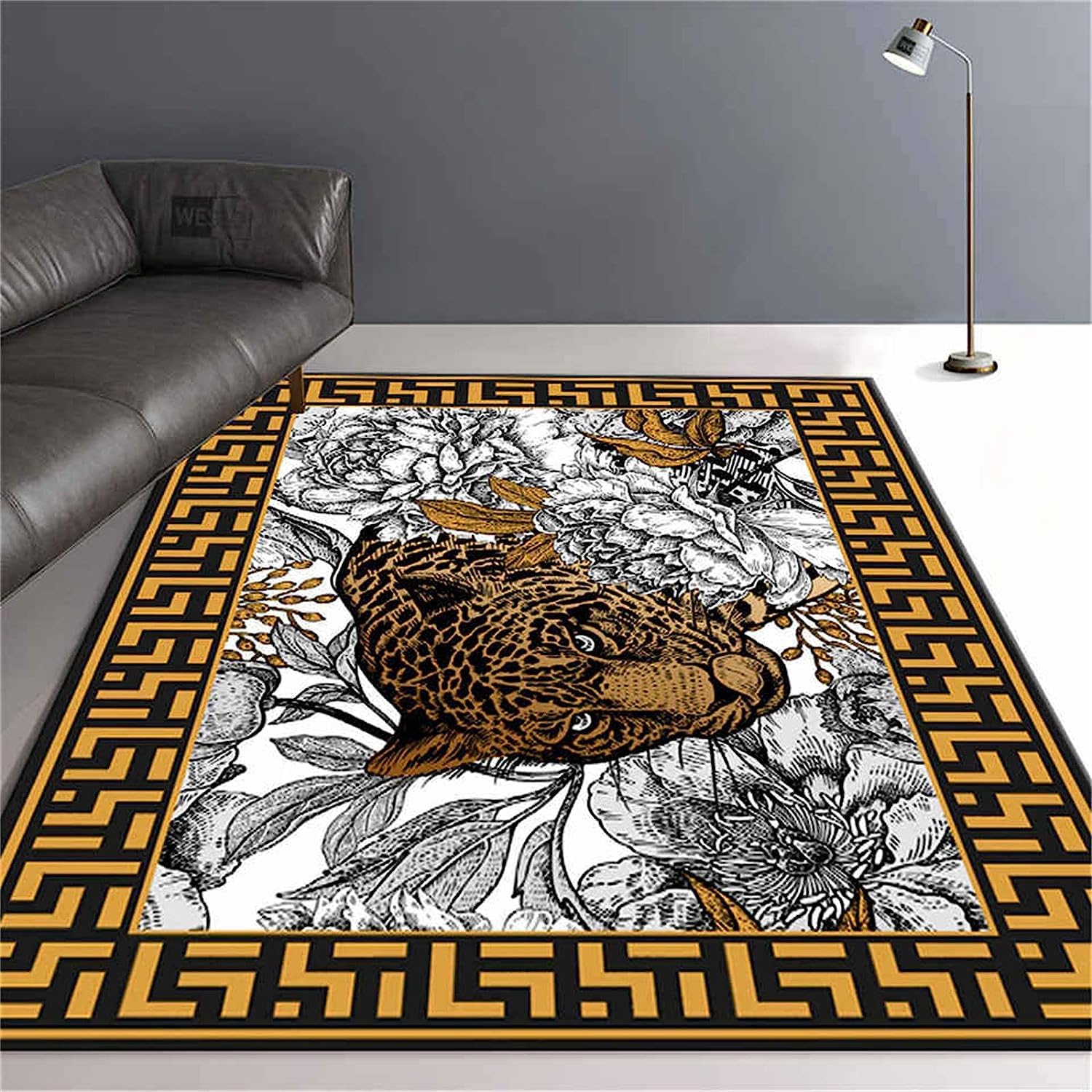 Tappeti 3D Stampa Leopardata Della Giungla Geometrica Retrògaming Tappeti Per Bambini Adolescenti Tappeti Camera Da Letto Soggiorno Tappeti Salotto Bagno Cucina Moderni Lavabile Antiscivolo -6I3E-M7Y