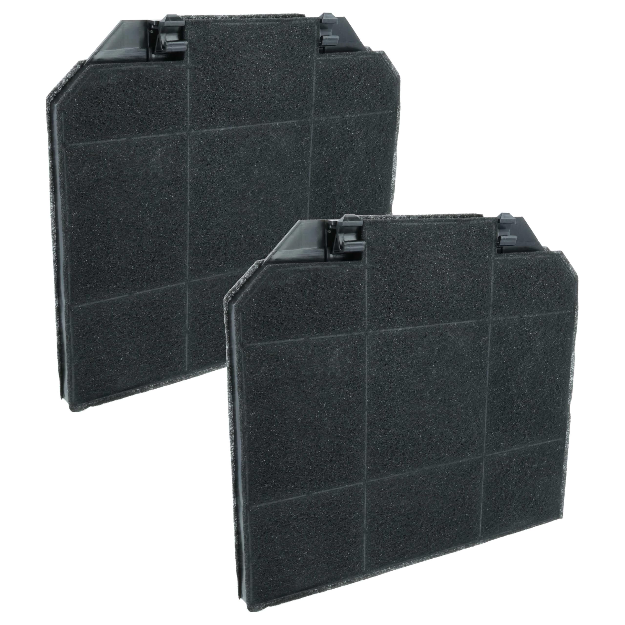 vhbw 2x Activated Carbon Filter compatible with Electrolux 942492558, 942492561, 942492559, 942492560 Extractor Hood - 26.5 x 23.5 x 1.5 cm