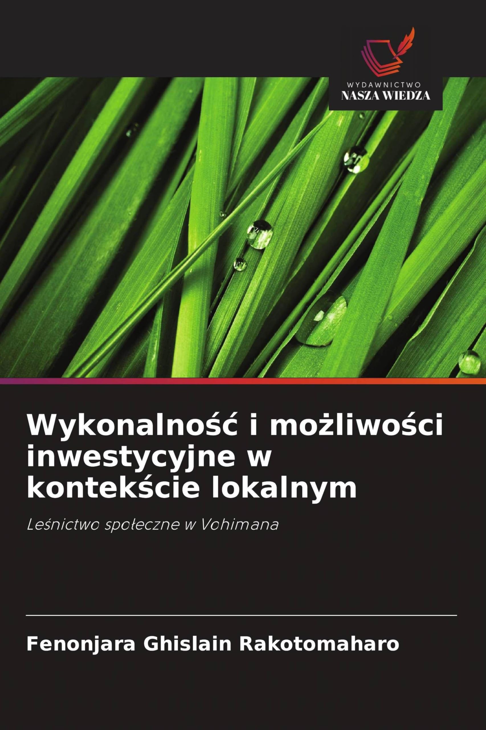 Wykonalno¿¿ i mo¿liwo¿ci inwestycyjne w kontek¿cie lokalnym: Le¿nictwo spo¿eczne w Vohimana