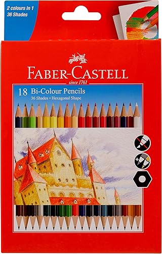 Faber Castell - Lápices bicolor (36 tonos, 18 unidades)
