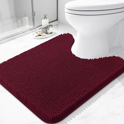 Miniatura 151 de Arotive Alfombras de Baño 30x20, Alfombras de Baño de Chenilla Shaggy Extra Suaves y Absorbentes, Lavables a Máquina con Respaldo de Goma