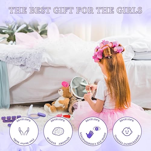 Miniatura 2 de Juegos de maquillaje para niñas de 5 a 8 años, maquillaje lavable para niños de 8 a 12 años, maquillaje para niñas, kit de maquillaje de juego,