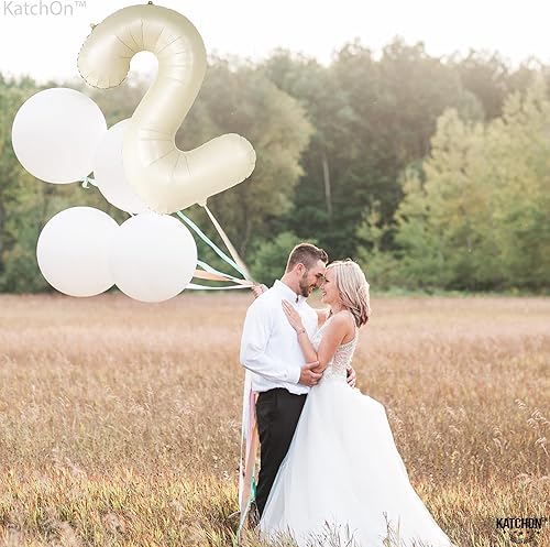 Miniatura 1249 de KatchOn, Globo dorado gigante del número 8 de 40 pulgadas, globo dorado del número 8 para decoraciones de cumpleaños de 8 años para niñas