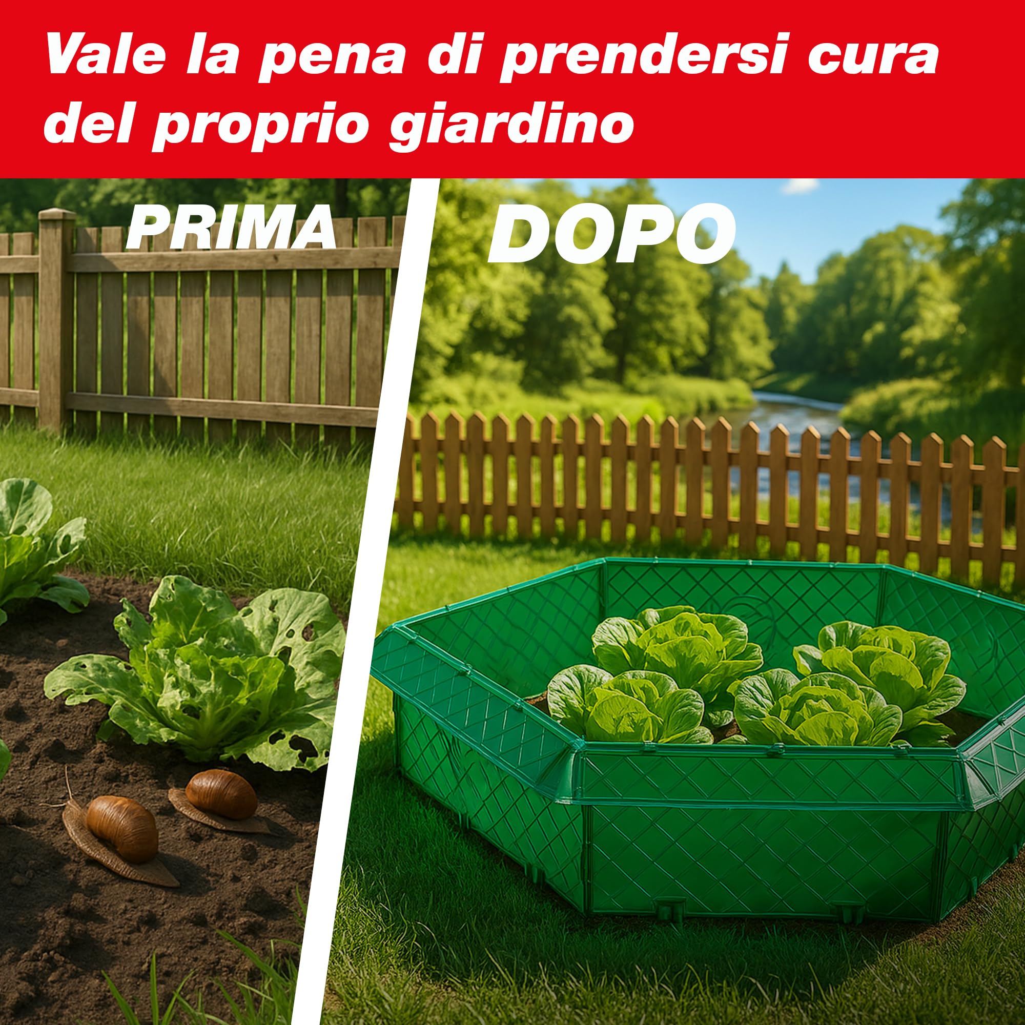 SWISSINNO Recinzione anti-lumache – Set completo da 2 m con angoli flessibili e pinza – Protezione per orto e aiuole – Modulare e resistente