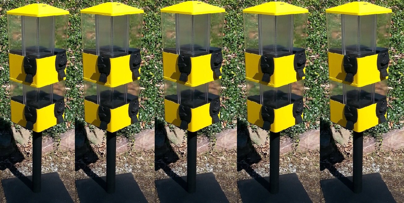 Yellow U-Turn Terminator Gumball Candy Vending Machine