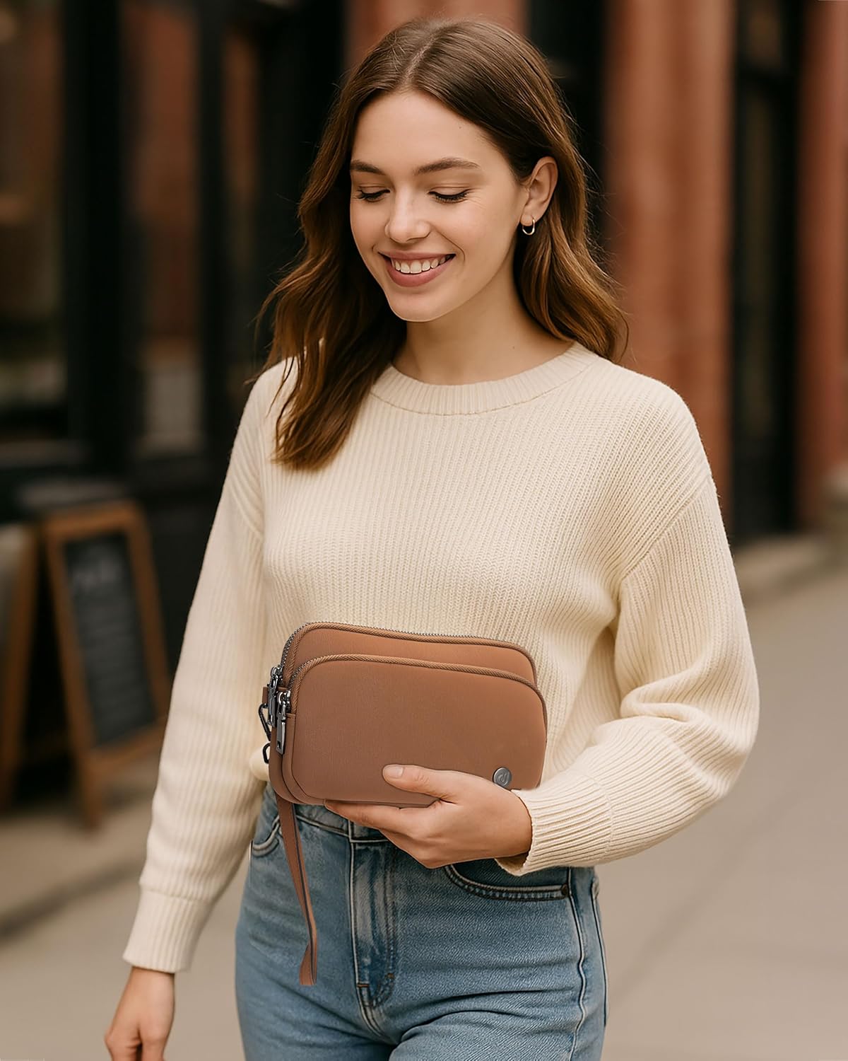 Women's Wristlet Wallet, Small Travel Purse with Phone Pocket, Card Holder & 3 Zippers for Daily Use - Image 2