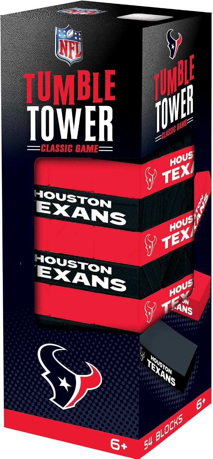 MasterPieces Game Day - NFL Philadelphia Eagles - Officially Licensed Tumble Tower, Real Wood Blocks