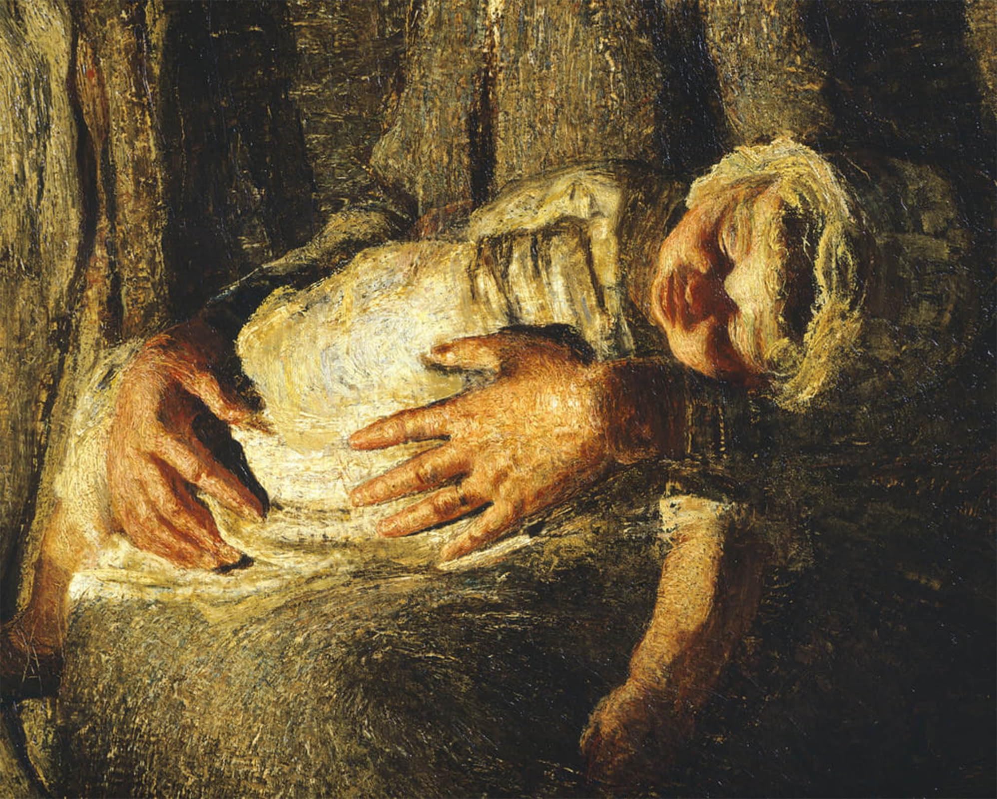 Tableaux Graffiti Art Mural les deux mères Segantini 60x90cm - 5