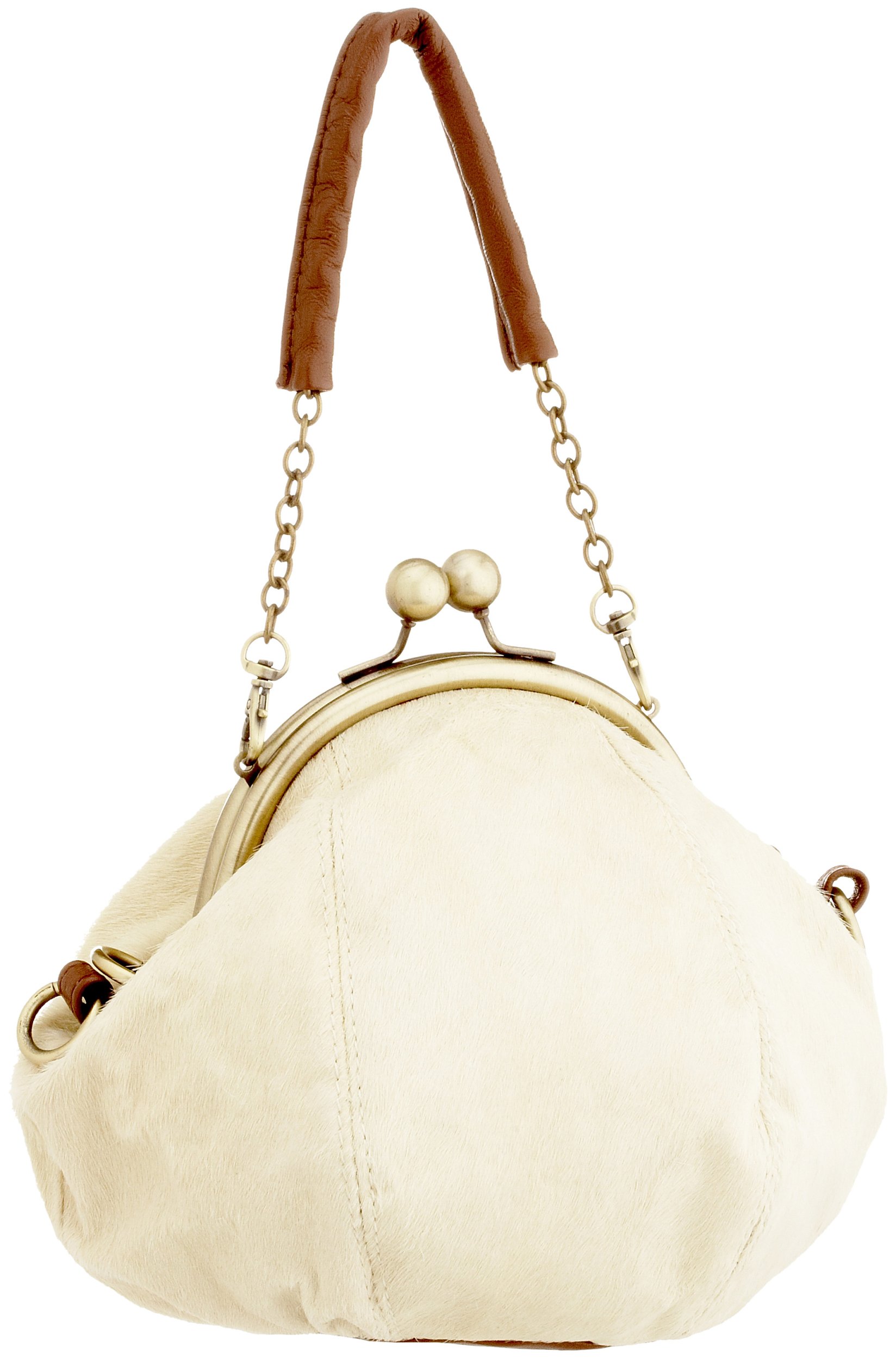 [プライオリティー] 馬革ハラコ口金ミニバック 000620