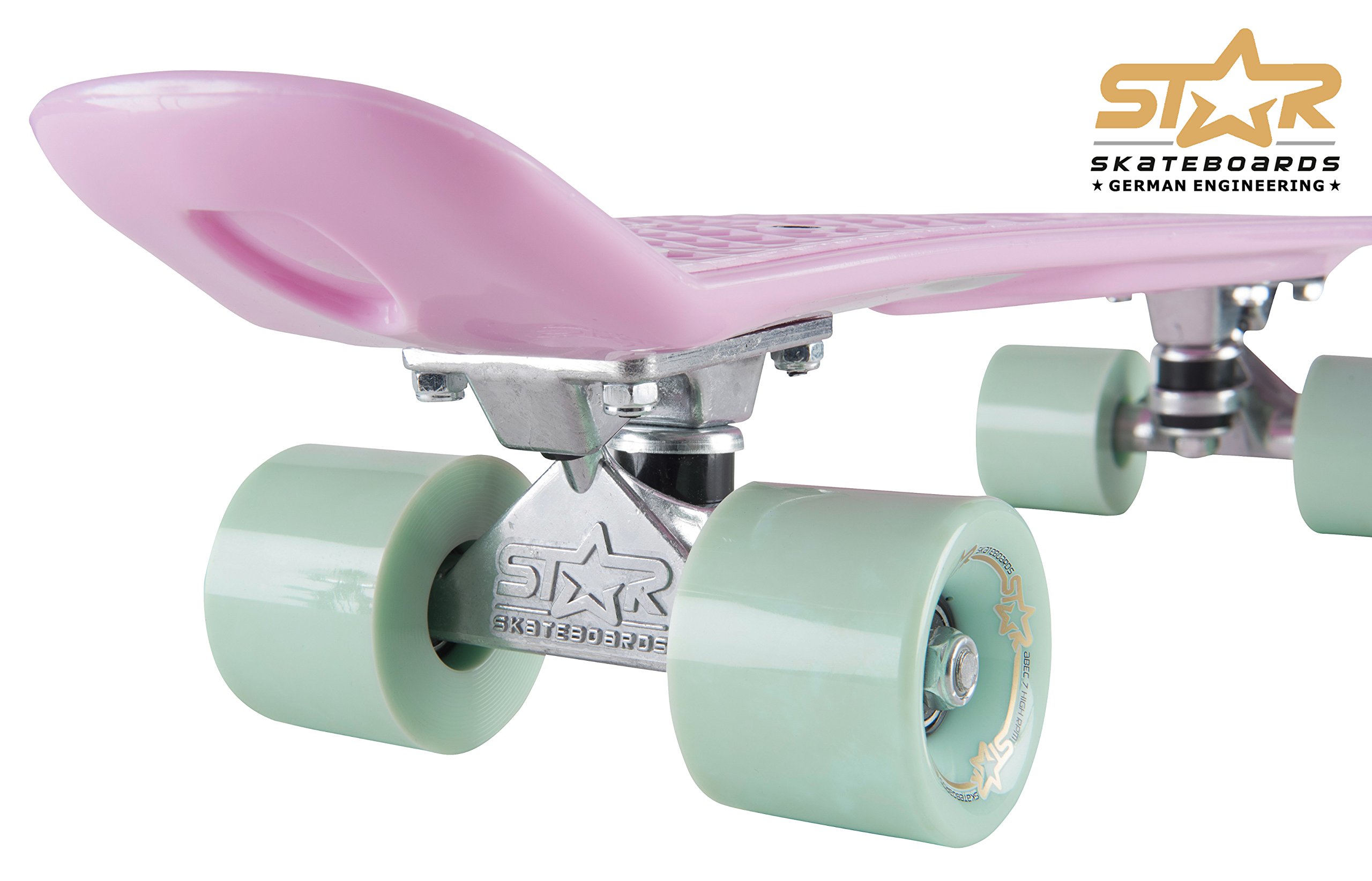 STAR-SKATEBOARDS Cruiser Vintage 22" Edición Diamante - Patinete Retro, 100 Kg, Ruedas 78A