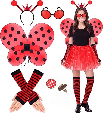 Toulite Wings Costume Accessories for Women Tutu Hairband Halloween