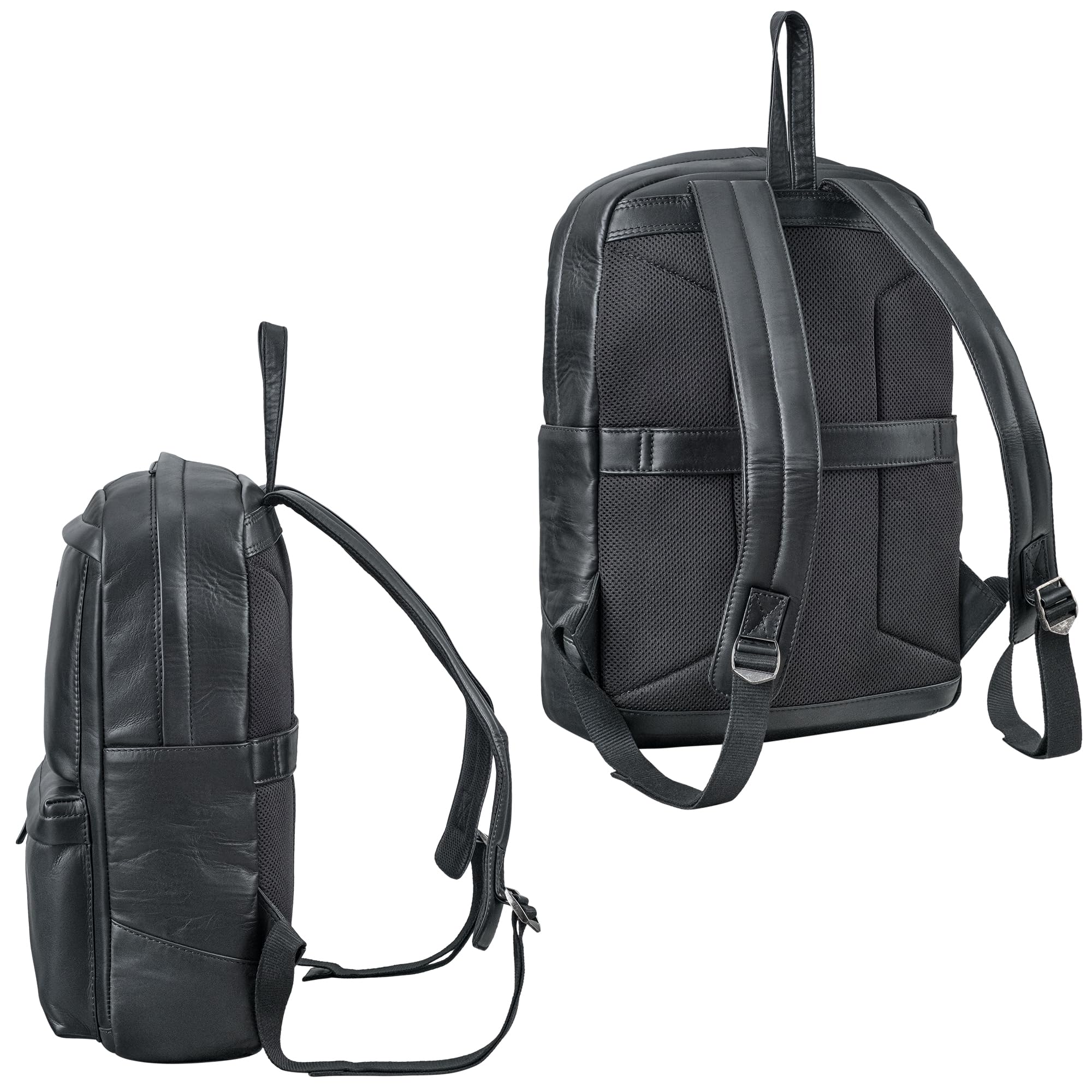 STILORD 'Erin' Zaino in Pelle Grande per Uomo e Donna Zaino porta PC 15-16 Pollici Backpack Vintage Zaino per Ufficio Università e Business in Cuoio Autentico