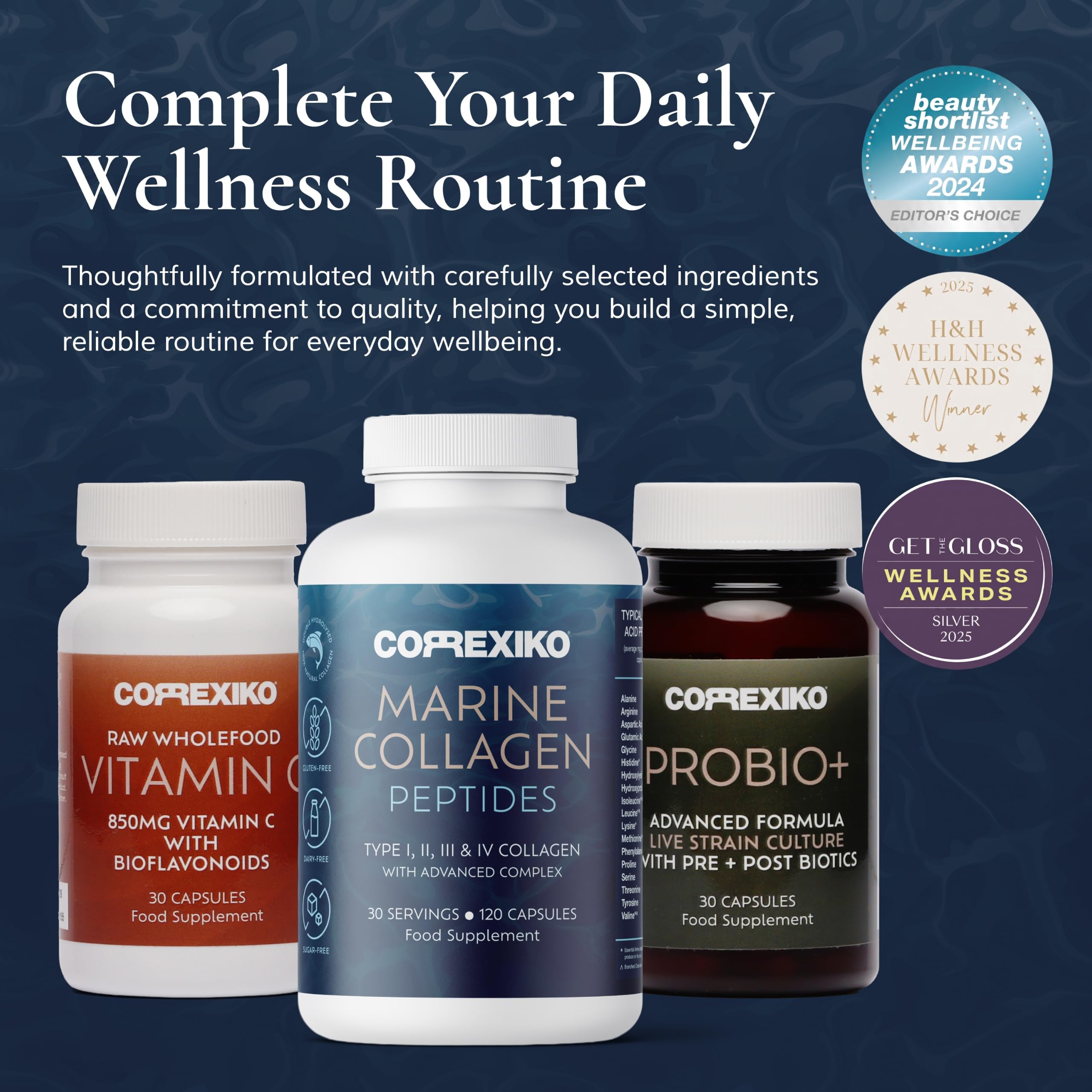 CORREXIKO Wild-Caught Marine Collagen Powder, Unflavored, 14-Day Supply — Amazon image 9