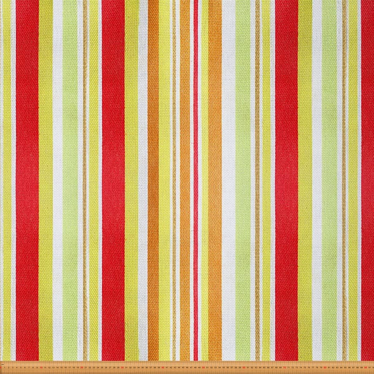 Amazon.com: Upholstery Rainbow Stripes Fabric by The Yard, Geometric ...