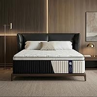 ZOSEMUC Queen Hybrid Mattress 14 Inch Medium Firm - Pocket Springs Foam Pressure Relief Bed in a Box