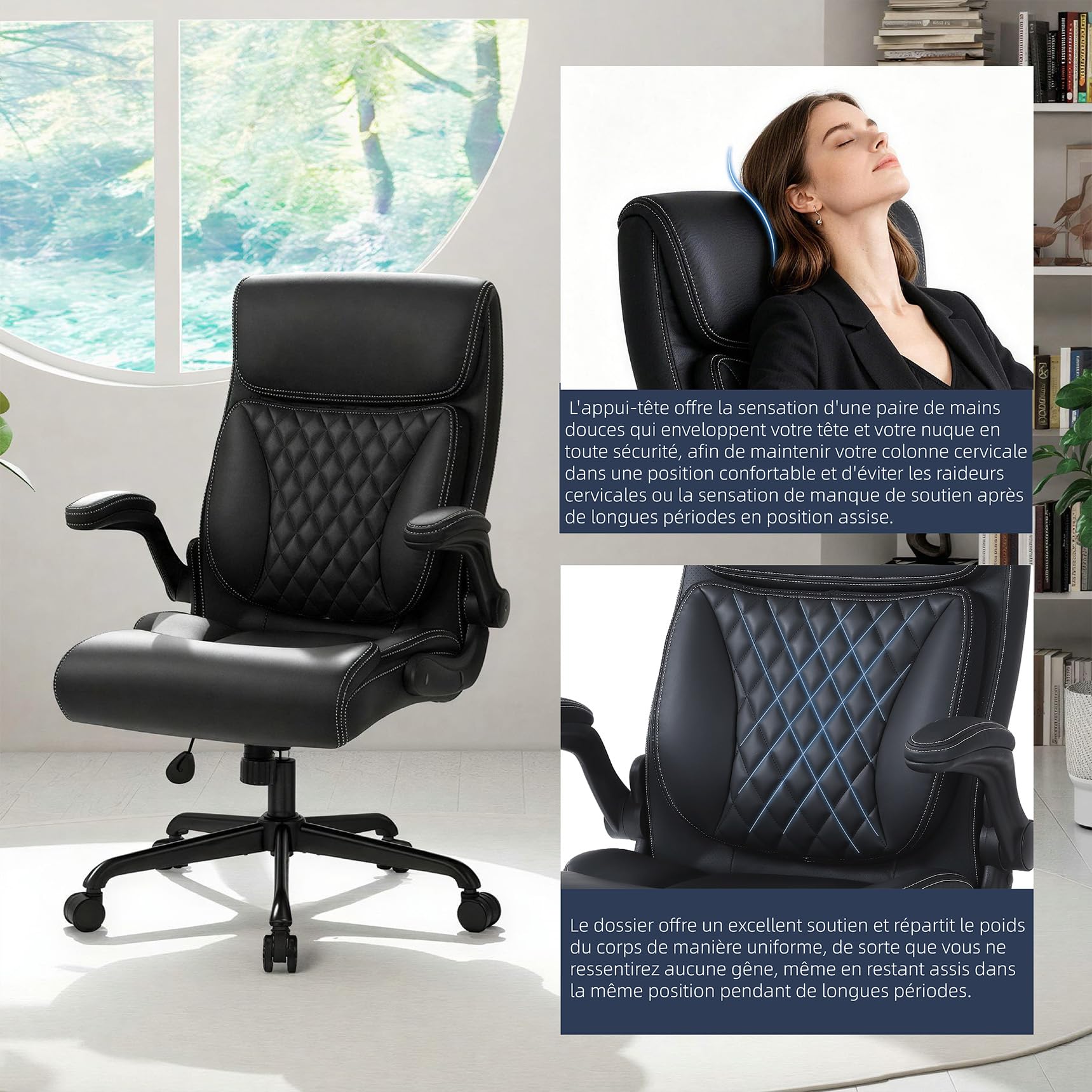 Chaise Bureau Ergonomique Fauteuil Bureau Comfortable Professionnel