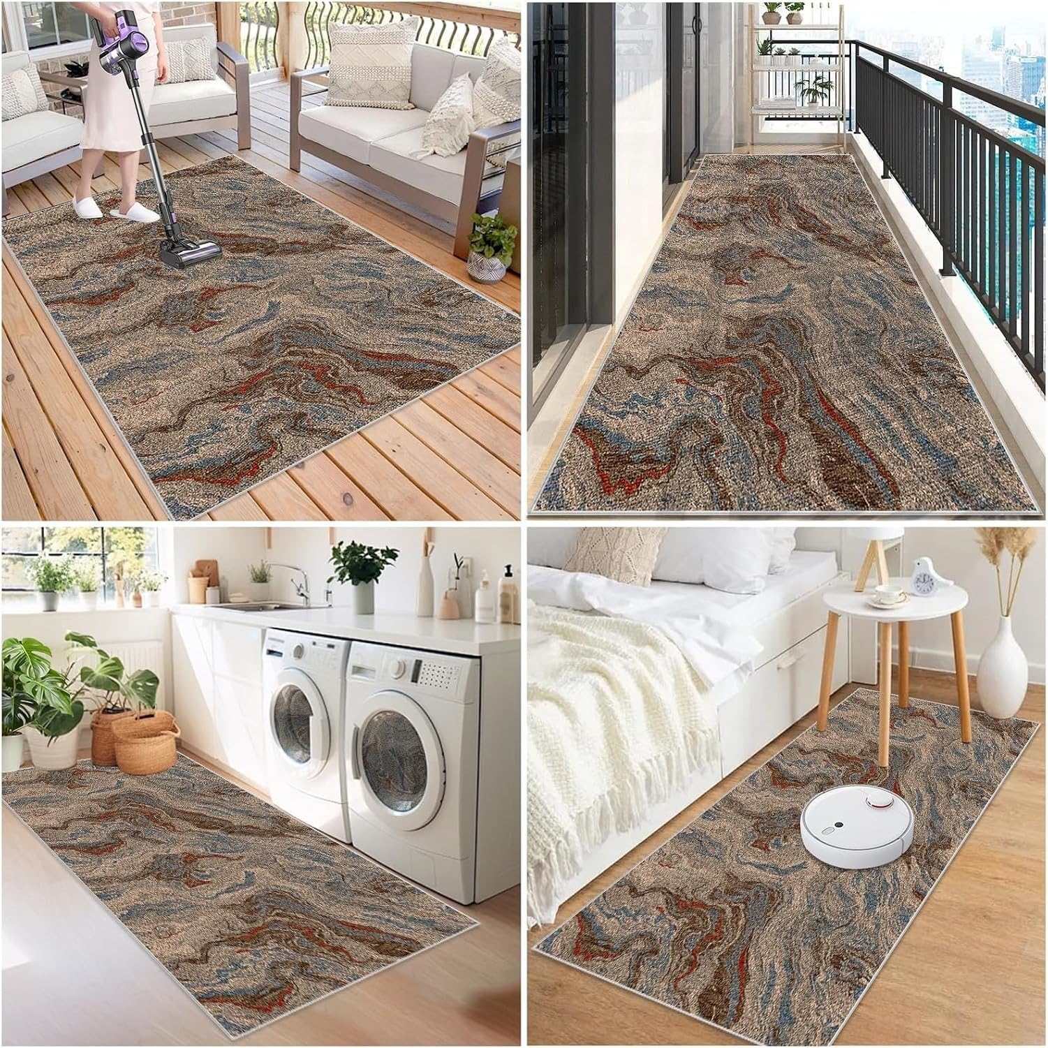 Alfombra Corredera Lavable Antideslizante Absorbente, 432-a, 90 x 450 cm