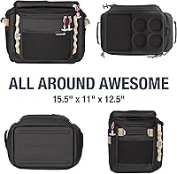 Vista 2 de CleverMade Cooler Bag, with Shoulder Strap; Insulated Beach Tote for Meal Prep, Travel, and Grocery Shopping