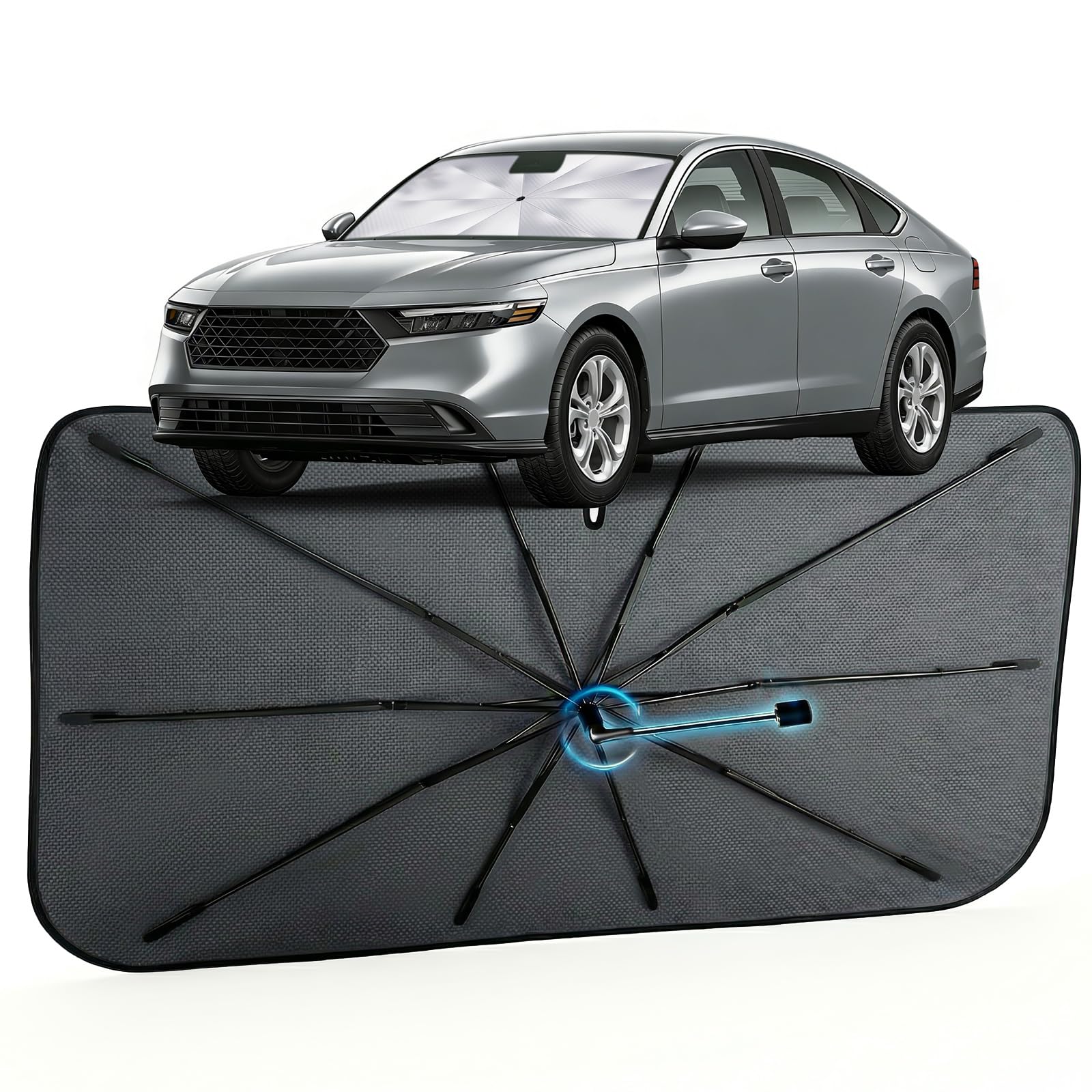 Car Windshield Sun Shade Umbrella for Honda Accord 2018-2026, 1:1 Fit